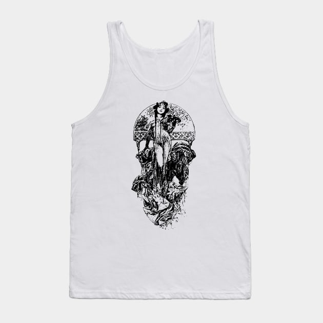Art Deco Woman Tank Top by OHH Baby
